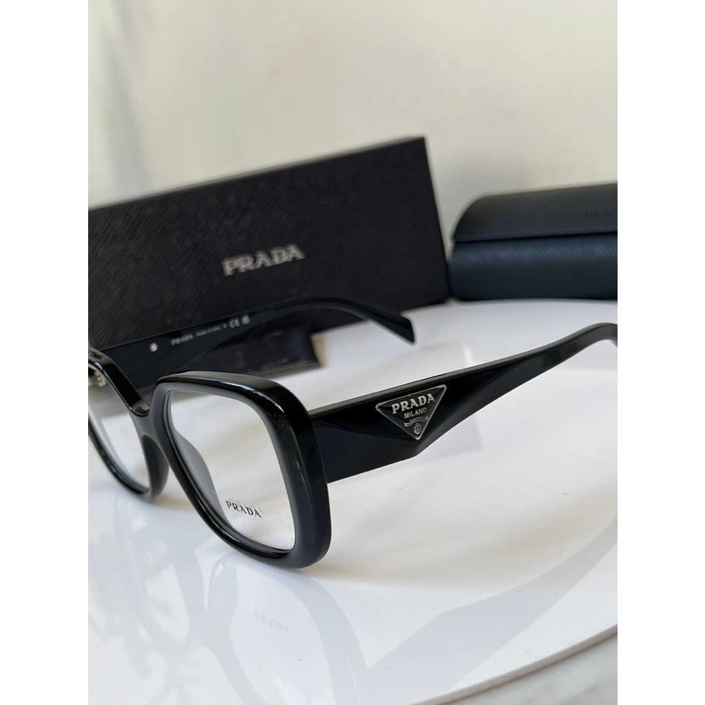 Prada Oversized Black Square Frame Glasses - Picture 8 of 12
